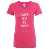 Women’s Glitter V-Neck T-Shirt Thumbnail